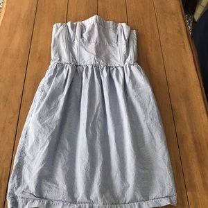 Jack Wills Seersucker Strapless Dress